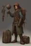 Placeholder: Fantasy Medieval Traveler with gear
