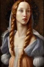 Placeholder: portrait of a renaissance woman full body botticelli style on a white background