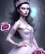 Placeholder: evil princess rose diamonds black hair full image