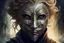 Placeholder: Generate an illustration of a character wearing a mask, symbolizing hidden intentions. Convey the psychological intrigue by depicting contrasting emotions between the visible and concealed face. Fantasy blending realism with whimsy