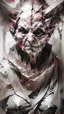 Placeholder: sketch-style painting of a dragon art by Yoji Shinkawa and Valeria Burzo large bats in the background