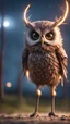 Placeholder: weird owl bear elk alien bird walking on stilts, getting hit by lightening electric arc, with big disturbed eyes,bokeh like f/0.8, tilt-shift lens 8k, high detail, smooth render, down-light, unreal engine, prize winning