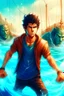 Placeholder: Percy Jackson with water powers