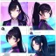 Placeholder: Clear focus, 8k, beautiful lighting, vibrant colors, girl, black hair, long hair, purple eyes, ponytail,