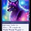 Placeholder: A magical sparkle wolf