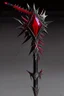Placeholder: A sorceress evil staff that is a mix colors of red and black crystals and sharp edges