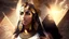 Placeholder: Yasmine Aker as Isis, Egyptian Sky Goddess, photoreal with scientific detail