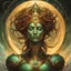 Placeholder: create a haunted disembodied shimmering female entity with highly detailed, sharply lined facial features, , finely drawn, boldly inked, in soft celestial colors, otherworldly, ethereal, and majestic in the style of Peter Mohrbacher