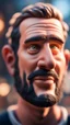 Placeholder: a portrait of the guy who lives in a butt hole ,bokeh like f/0.8, tilt-shift lens 8k, high detail, smooth render, down-light, unreal engine, prize winning