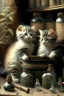 Placeholder: Kittens in an apothecary