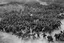 Placeholder: a fight scene during the 1860 civil war, seen from above, in black and white [original photo]