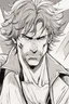 Placeholder: man with scruffy hair, stubble and a judgmental look on his face comic book style