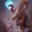 Placeholder: sango fantasy, fantasy magic, intricate, sharp focus, illustration, highly detailed, digital painting, concept art, matte, artgerm and paul lewin and kehinde wiley, masterpiece sexy lips Asian lady body dragon Papu New Guina purple silver space lady space blood moon sun galaxy