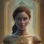 Placeholder: Portrait of Guinevere with crown and mid-12th century elegant apparel.extremely detailed face,crystal clear Big eyes,perfectly centered image,intricate detail.Diseney style, korra character style.and Kilian Eng art color