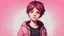 Placeholder: Life is Strange cute Max Canfield screensaver, pink tones