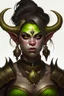 Placeholder: beautiful monsterous orc woman