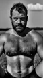 Placeholder: close up photography of a relaxing tired burly beefy neapolitan farmer 50 years old under the sun sitting down in a wheat field, dirty, ugly, manly chest, sweat, with the shirt open, boxer, bulge, view from top, 35mm lens , misery and poverty, countryside,