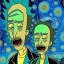 Placeholder: rick and morty by van gogh