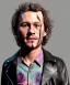 Placeholder: Heath ledger toddler, full body, leather jacket, floral shirt, soft skin, dramatic lighting, hyper realistic