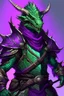 Placeholder: purple and green iridescent dragonborn ranger dnd