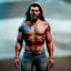 Placeholder: Jason Momoa toddler, full body, dramatic lighting, hyper realistic