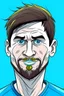 Placeholder: Lionel Messi Argentine football player ,cartoon 2d