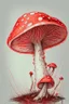 Placeholder: Mushroom red colored sketch