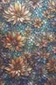 Placeholder: Iridescent Mosaic Art floral wallpaper tile