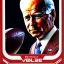 Placeholder: Biden as a football player trading card helmet