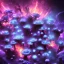 Placeholder: Spherical Frost metal magic armoured lightning Mycelium MUSHROOMS stars galaxy SPACE lANDSCAPE BURNING IN BLUE FLAMES hellfire abyss math chaos