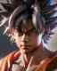 Placeholder: Photoreal Gorgeous Goku, octane render, 8k, high detail, smooth render, unreal engine 5, cinema 4d, HDR, dust effect, vivid colors