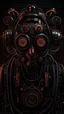 Placeholder: portrait of a rusian evil cyberpunk robot made of rusty clocks,dark styled, dramatic,extremely detailed, trending on artstation, cinematic view, beautiful composition, ambient light, fog, phenomenal photography, wide angle, 8k, epic, photorealism,ray tracing,sharp focus,depth of field