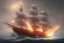 Placeholder: old ship fire lightning