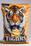 Placeholder: a chip bag with a tiger on it eating tigers chips