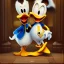 Placeholder: Mystery Donald duck, Ambiance dramatique, hyperrealisme, 8k, high quality, lot of details, fit within portrait