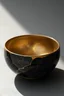 Placeholder: kintsugi bowl with gold cracks