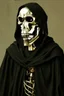 Placeholder: biomechanical grim reaper made from old car parts
