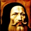 Placeholder: Retrato de un hombre con barba y canas llamado Jacobo Santiago Mozos con el estilo de Leonardo da Vinci