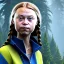 Placeholder:  Greta Thunberg Wearing make up avatar in pandora