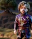 Placeholder: Tyrion Lannister toddler, full body, soft skin, dramatic lighting, hyper realistic