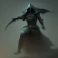 Placeholder: franz frazetta style, The Death Dealer, nazgul, dread