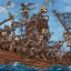 Placeholder: Skeleton pirates on a big, scary ship, artistically