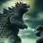 Placeholder: Godzilla fighting kingkong