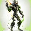 Placeholder: the goblin from spider man fuse venom, abstract, beautiful digital artwork, dren from splice, helghast, criterion collection, full body shot, light colored background, romantic illustration's, bamileke art ,3d art