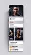 Placeholder: gym profile card and picture of person