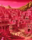 Placeholder: A magenta Roman town with an observatory designed in Kuna Molas painted by Albrecht Durer