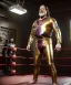 Placeholder: Man, wrestling, naked torso, breeches, tights, suspenders, retro style, 80s, hot ambient, photo studio, red, gold, vibrant color, highly detailed, art stations, concept art, smooth, unreal engine 5, god rays, ray tracing, RTX, lumen lighting, ultra detail, volumetric lighting, 3d, finely drawn, high definition, high resolution.