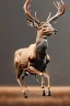 Placeholder: "Generate an iconic AI artwork of a running deer. Depict the deer in a dynamic, graceful pose, emphasizing its elegance and natural beauty. Create a striking and memorable image of this majestic creature."