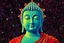 Placeholder: pop art pixels 1000 images budha in the style of klimt