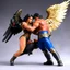 Placeholder: (bossfightstudio.com: boss fight studio figure of) Jacob wrestling with angel